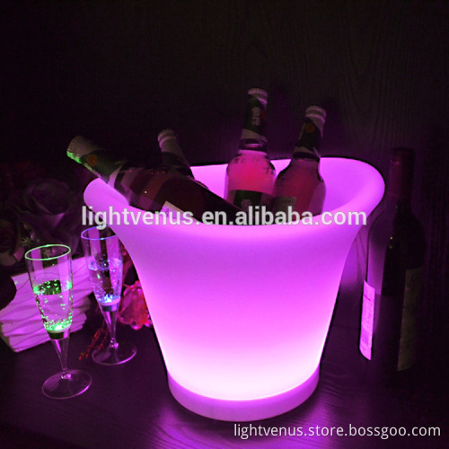 remote control colour changing LED ice bucket luminated drinks holder